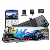 AZDOME PG17 2CH Mirror Dash Cam 4K - 12" Touch...