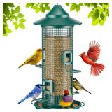 Jarkyfine Metal Squirrel-Resistant Bird Feeder