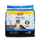 Glad XL Charcoal Training Pads 24x24 in 100ct