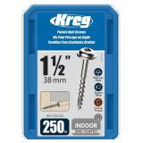 Kreg SML-C150-250 Pocket-Hole Screws 1.5in 250ct
