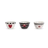 Demdaco Heart Pinch Bowls 2.5 in 3pk