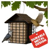 More Birds Double Suet Cake Bird Feeder