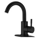 Bathadore BAF0245BD-B High Arc Bathroom Faucet