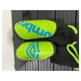 Umbro Soccer Shin Guards Youth S Neon Green Blue