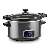 Toastmaster 4-Quart Digital Slow Cooker Graphite