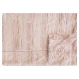 Minky Couture Sorbet Throw Blanket Blush Monster