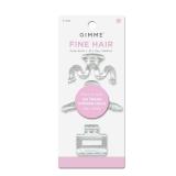 Gimme Beauty Fine Hair Claw Clips 3pk Clear