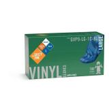 Safety Zone GVP9-MD-1C-BL Vinyl Gloves Blue M
