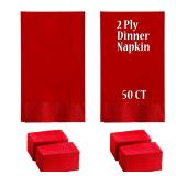 Perfectware 2-Ply Red Dinner Napkins 15x17 50ct