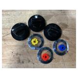 Vintage Stove Control Knob And Bezel Set