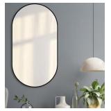 Glacier Bay AL-P30B Oval Vanity Mirror 18x30 Black