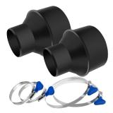 Powertec Hose Reducer 4 to 2-12 with Clamps 6PK