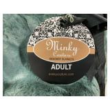 Minky Couture Adult Designer Blanket Teal