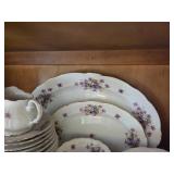 Violets Japan 1801 Porcelain Dishware Set with Flo