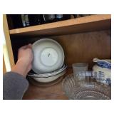 Dinnerware Including Bowls, Cup and Saucer, and Pi