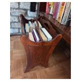 Wooden Magazine Rack with Three Compartments