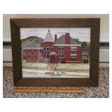 Framed Artwork of Bedford County Jail 1895-1996