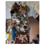 Workshop Supplies and Tools Lot Including Hardware