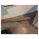 Small Rusted Cast Iron Anvil with Horn and Hardy H