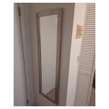 Rectangular Wall Mirror with Metallic Frame