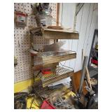 Metal Rolling Shelf Organizer with Four Gold-Tone