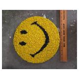 Yellow Smiley Face Floral Wall Decor