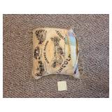 Lincoln-Themed Vintage Textile Featuring Scenic Il