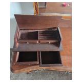 Wooden Jewelry Box With Multiple Compartments and