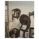 Rusted C-Clamps and Circular Saw Blades