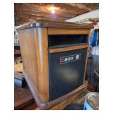 Twin-Star Electric Infrared Heater with Wooden Cab