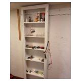 Freestanding White Wooden Shelving Unit With Hunti