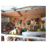Pegboard Tool Organizer and Workspace with Assorte