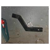 Steel Hitch Mount Adapter with Angled Drop and Bol