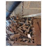 Vintage Auger and Drill Bits in Wooden Holder