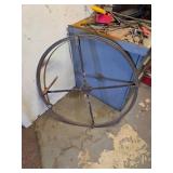 Metal Pulley or Wheel with Cross-Support Bars