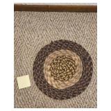 Handmade Round Braided Rug with Earth-Tone Colors