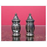 Silver-Plated Shakers with Engraved Base Markings