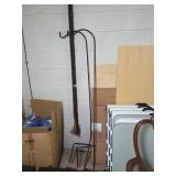 Items Including Cables, Folding Tables, and Wood B