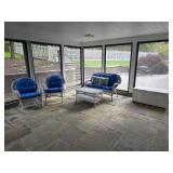 Pier 1 Imports White Wicker Patio Furniture Set wi