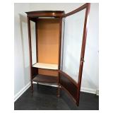 Mahogany Display Cabinet with Glass Front and Inte