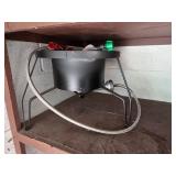 Black Steel Outdoor Propane Burner with Hose and R