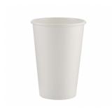 APPROVED VENDOR Disposable Hot Cup: 16 oz, White
