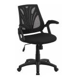 Office Chair: Sam, Black, Mesh, 18.5" Back Ht