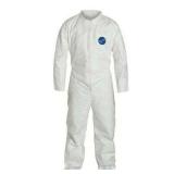 DuPont Coveralls, XL, White, Tyvek 400, PK6