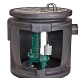 ZOELLER Sewage Ejector: 1/2 HP, 110V AC