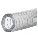 PVC Tubing, 2.5in ID, 3in OD, Clear, Steel Wire