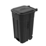 HDX 45 Gal. Black Outdoor Vented Trash Can