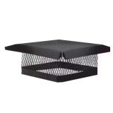 9 in. x 9 in. Galvanized Steel Chimney Cap, Black