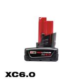 M12 12V Lithium-Ion XC 6.0Ah Battery Pack