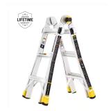 14 ft. Aluminum Multi-Position Ladder, 300 lbs